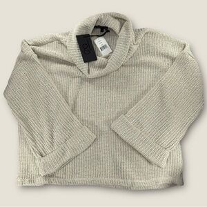 Gibson Soft Cream Turtleneck Sweater size large new